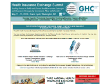 Tablet Screenshot of healthinsuranceexchangesummit.com